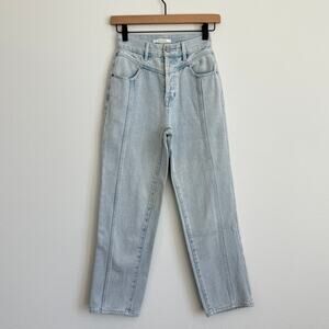 Pacsun High Rise Straight Jeans Light Wash Size 24